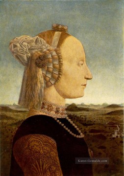  Piero Maler - Bildnis Battista Sforza Italienischen Renaissance Humanismus Piero della Francesca